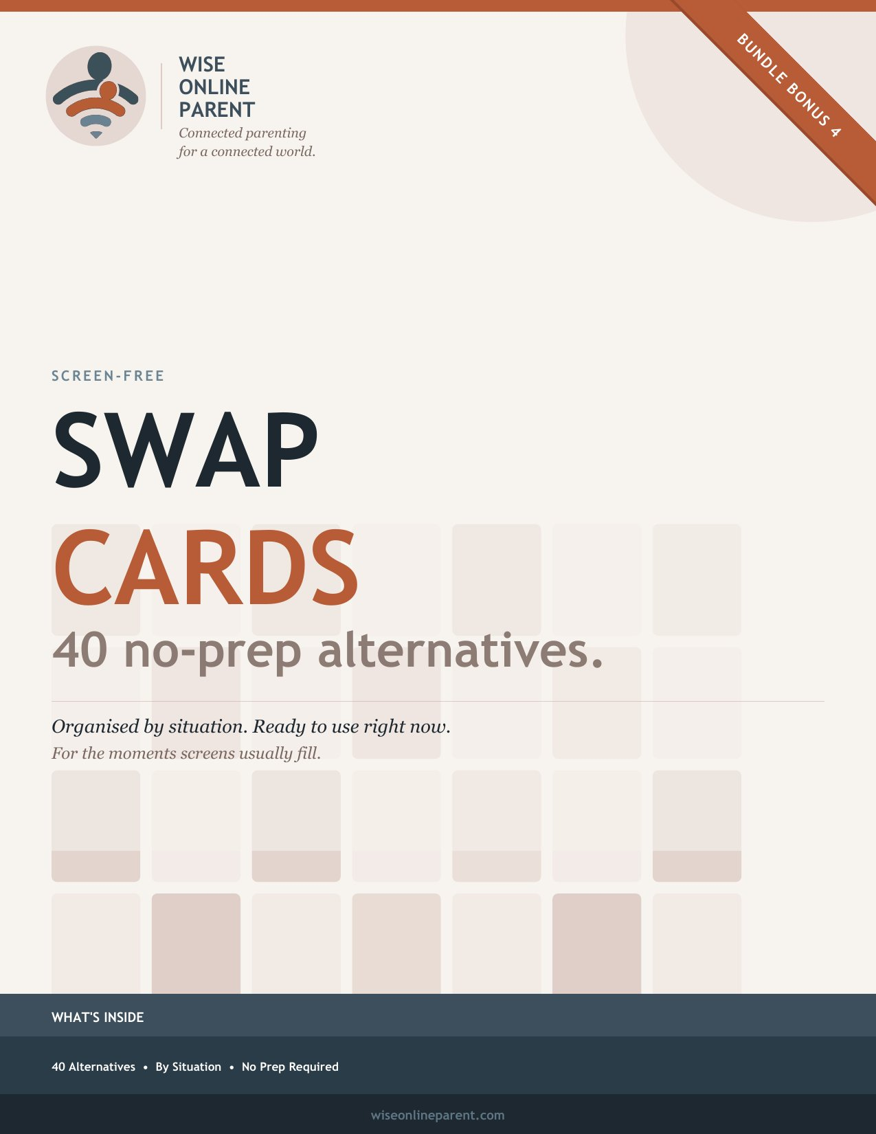 Screen-Free Swap Cards