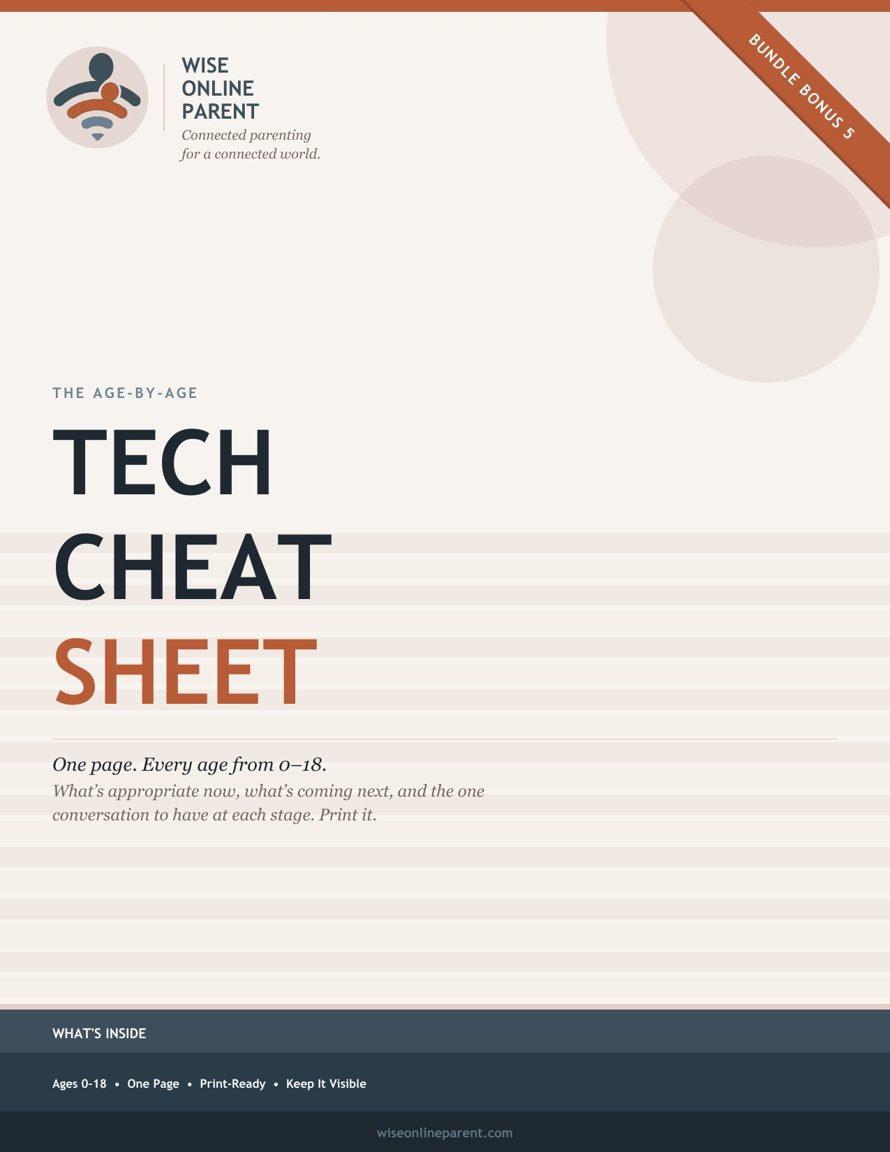 Age-by-Age Tech Cheat Sheet